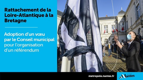 Nantes vote pour un référendum de réunification de la Bretagne