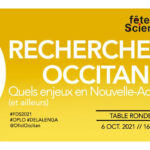 Recherche et Occitan : Table ronde à Bordeaux