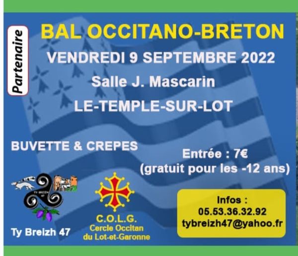 Bal Occitan-Breton à Le Temple sur Lot