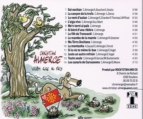 Lo CD novèl de Cristian Almerge : Volèm rire al país ven de sortir.