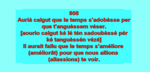 La phrase du jour :