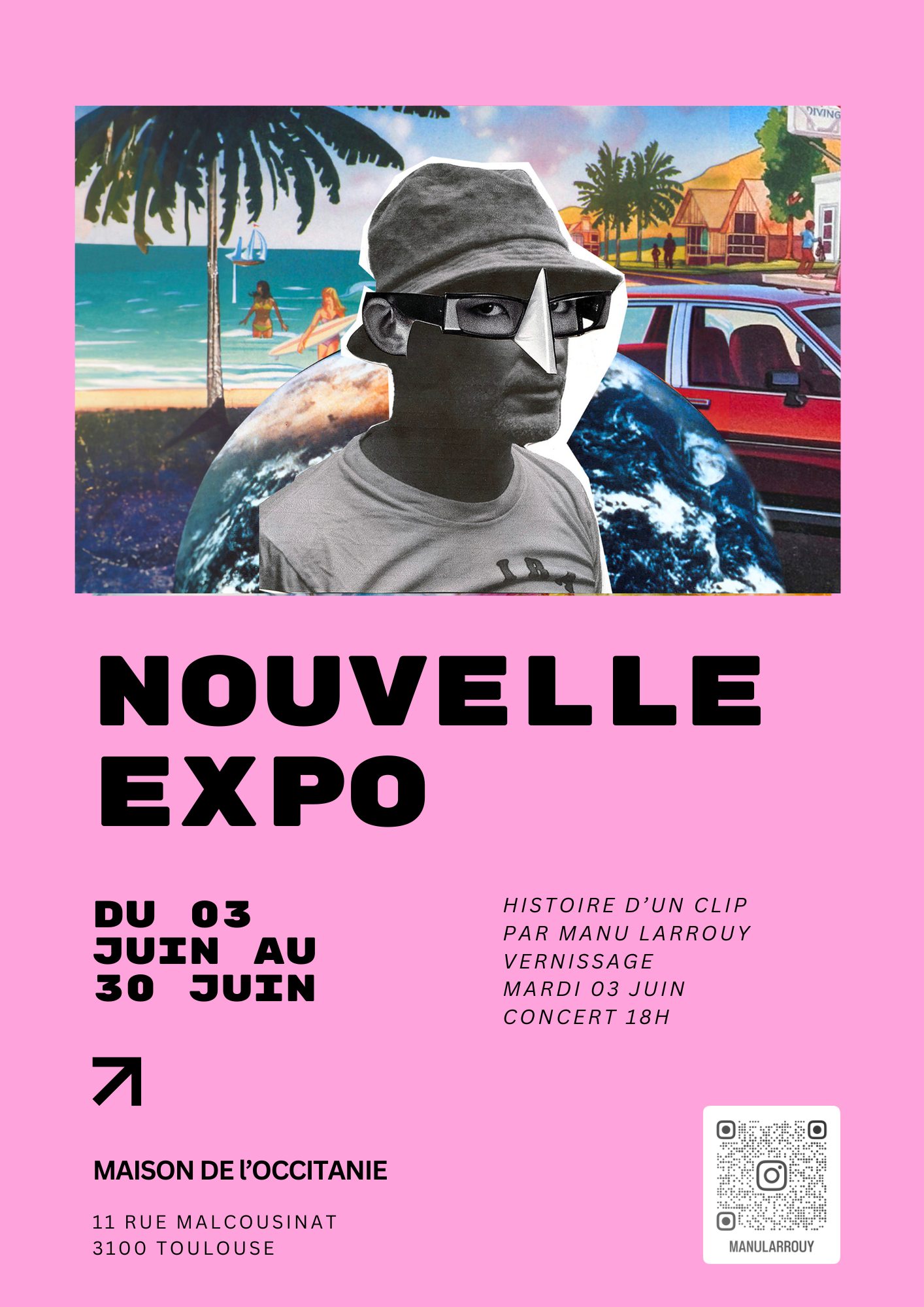 – 3 1 – Du 3 au 30 juin, salle Perbosq de l’Ostal d’Occitania.