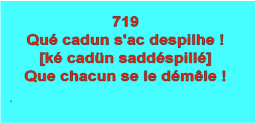 La phrase du jour :
