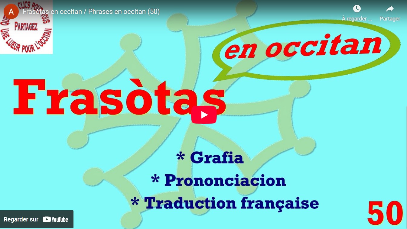 Frasòtas en occitan par Alain Vidal