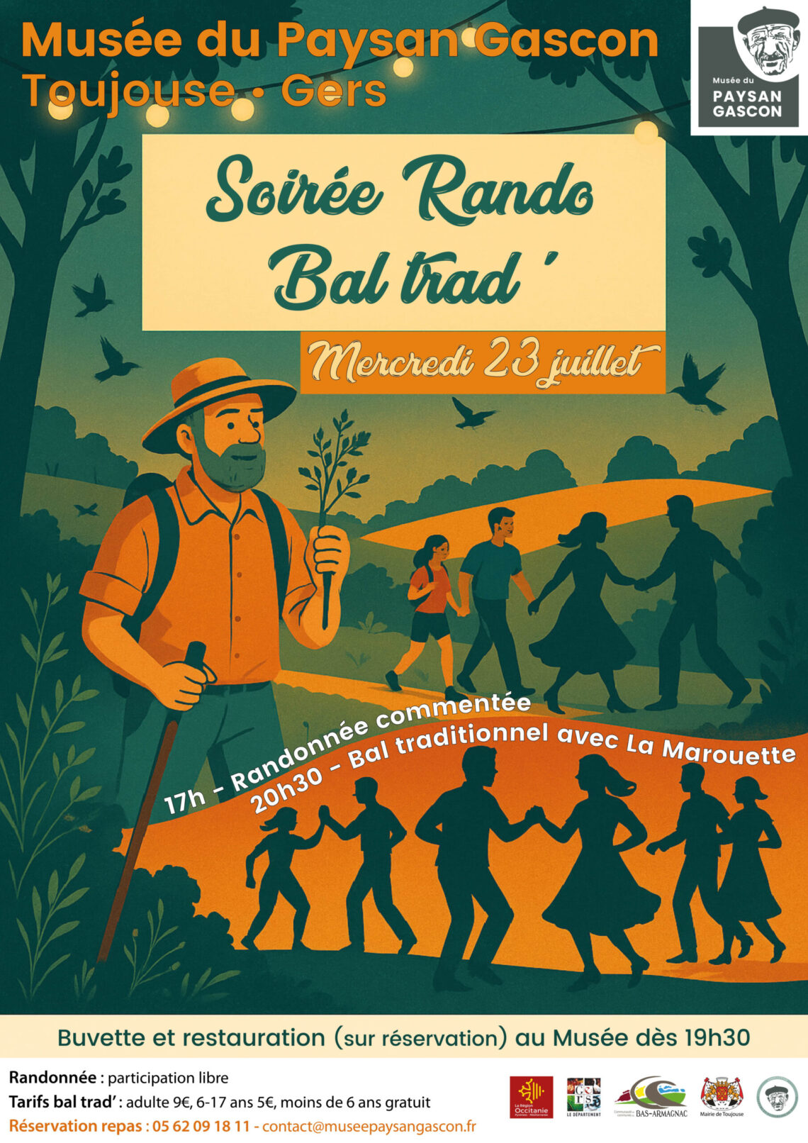 (32) Soirée rando-bal trad au Musée du Paysan Gascon