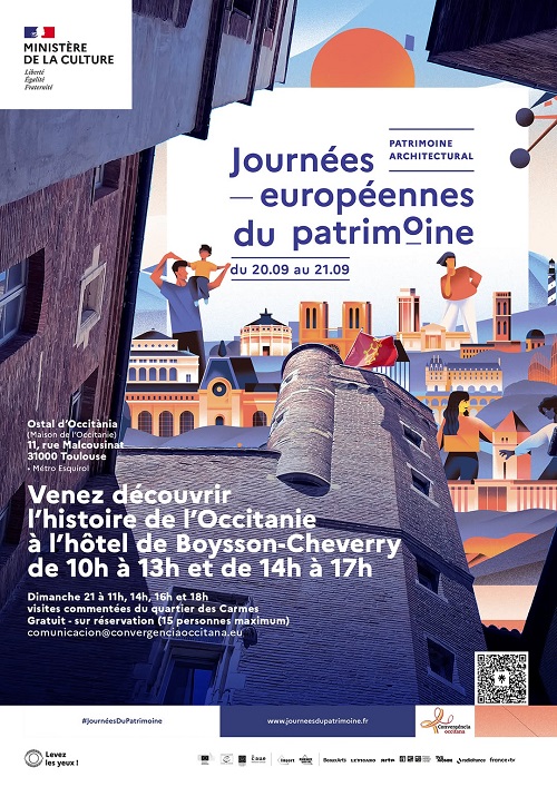 (31) Journées du patrimoine 2025. Venez découvrir l’histoire de l’Occitanie à l’hôtel de Boysson-Cheverry de 10h à 13h et de 14h à 17h.
