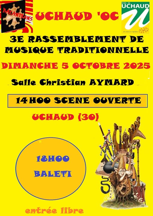 (30) Festival UCHAUD'OC : rassemblement de musique traditionnelle