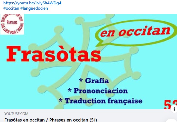 Frasòtas en occitan / Phrases en occitan d’ Alan VIDAL  (52)