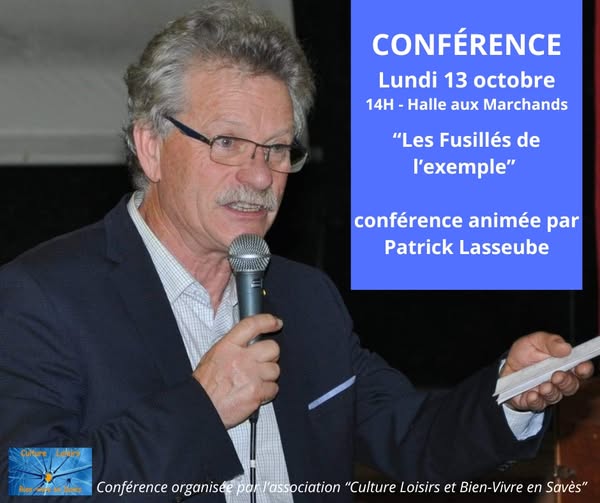 CONFÉRENCE LUNDI 13 OCTOBRE