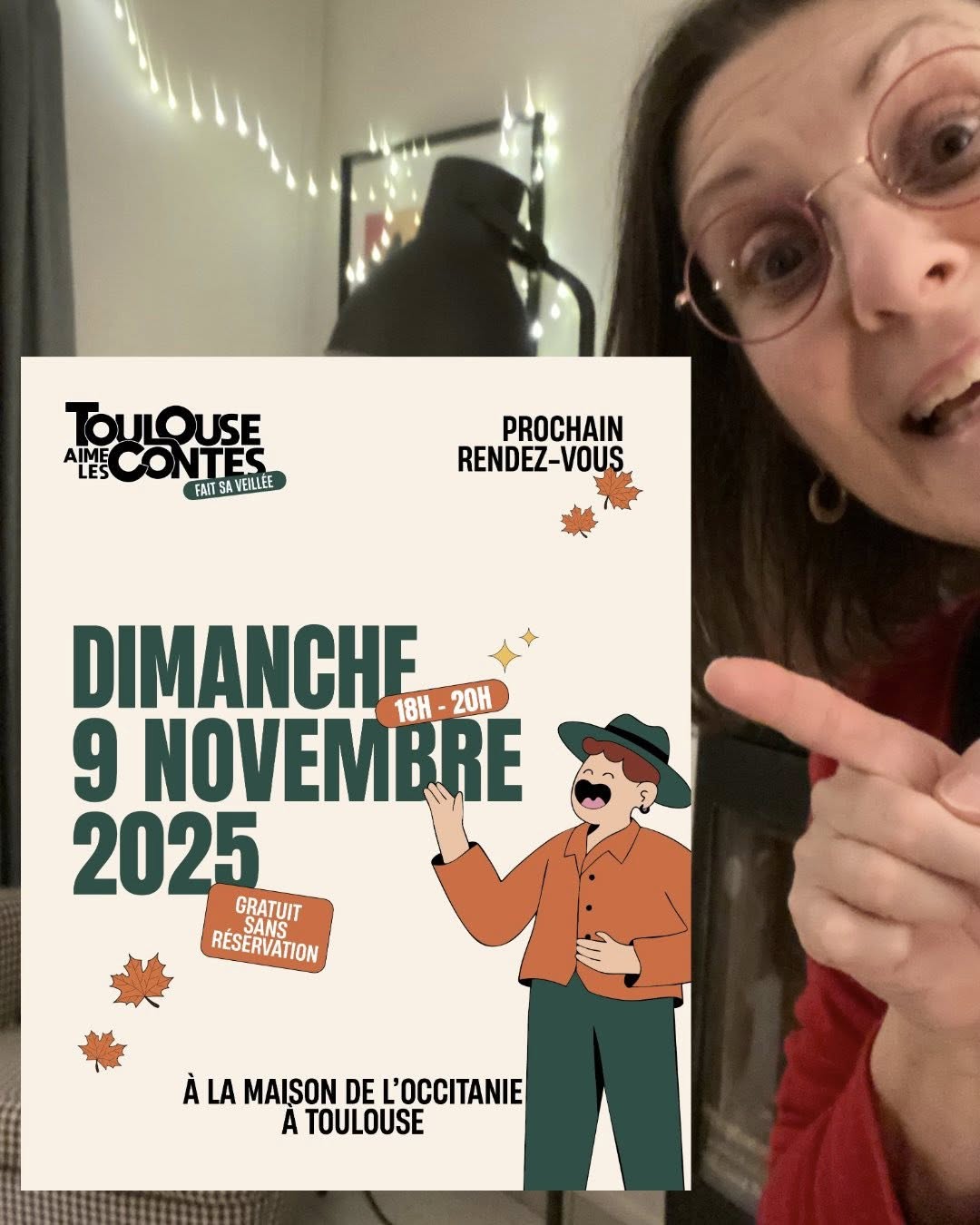 Nouvelle veillée de la saison 2025/2026 de “Toulouse aime les contes”.