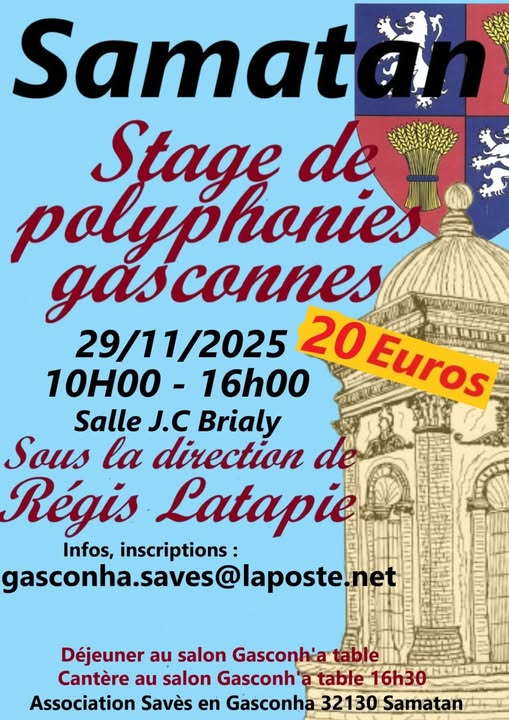 – 32 – Stage de polyphonies gasconnes