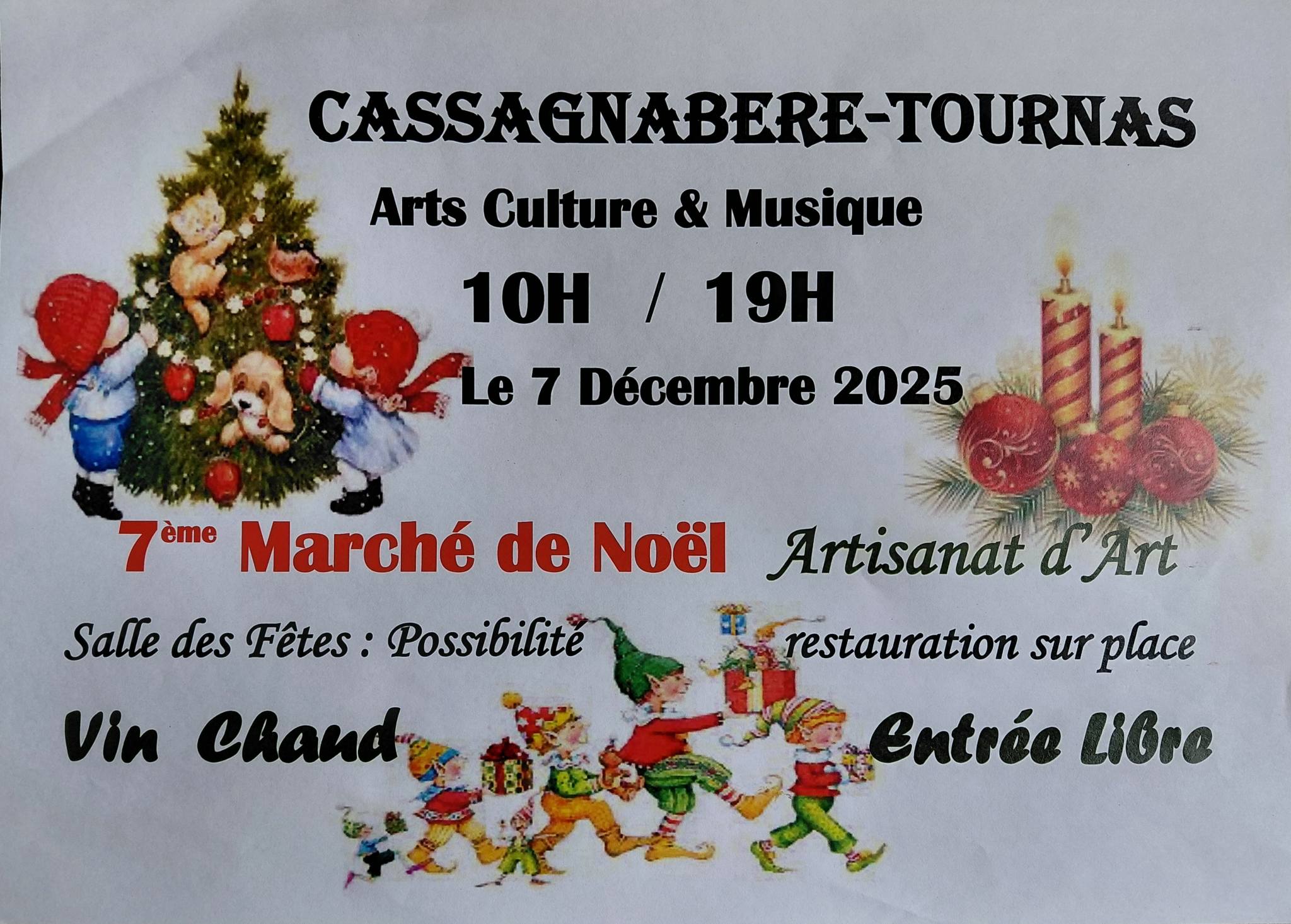 Eth mercat de Nadau a Cassinhabèra, qu’ei dimenge