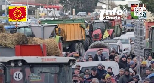 Manifestation agricole dans le Gers mercredi 31 décembre