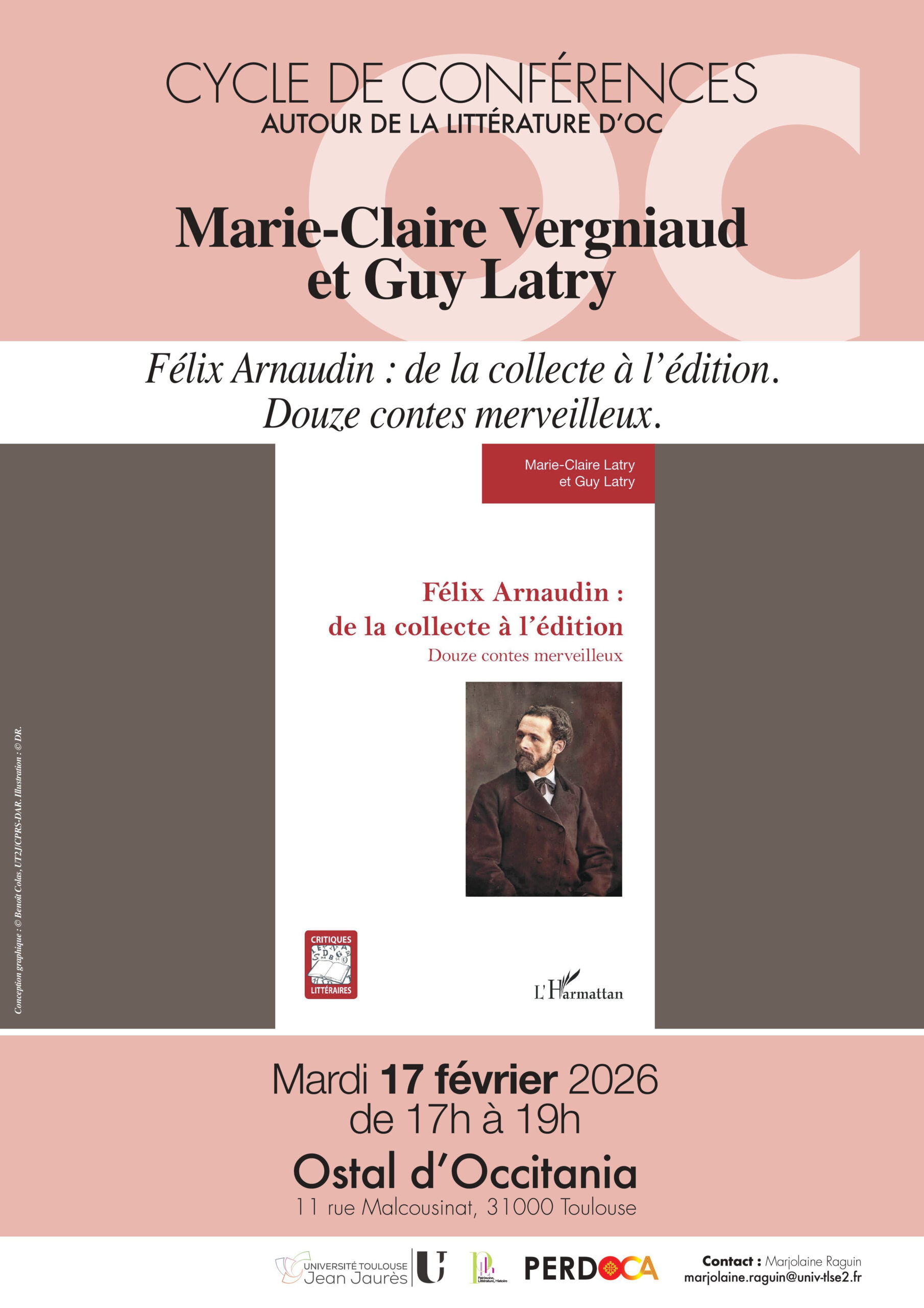(31)  Conférence - Cycle autour de la littérature d’oc - à l'Ostal de Toulouse