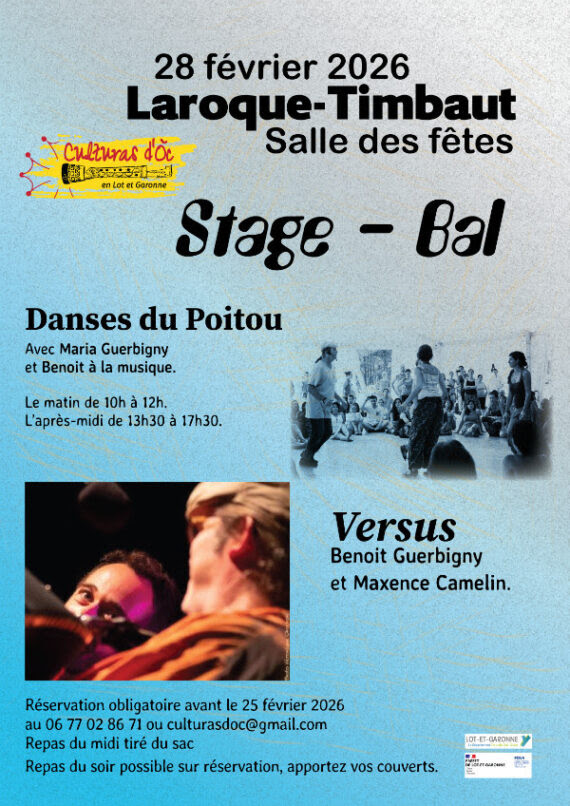 (47) Danses du Poitou – Stage et Bal à Laroque Thimbaut