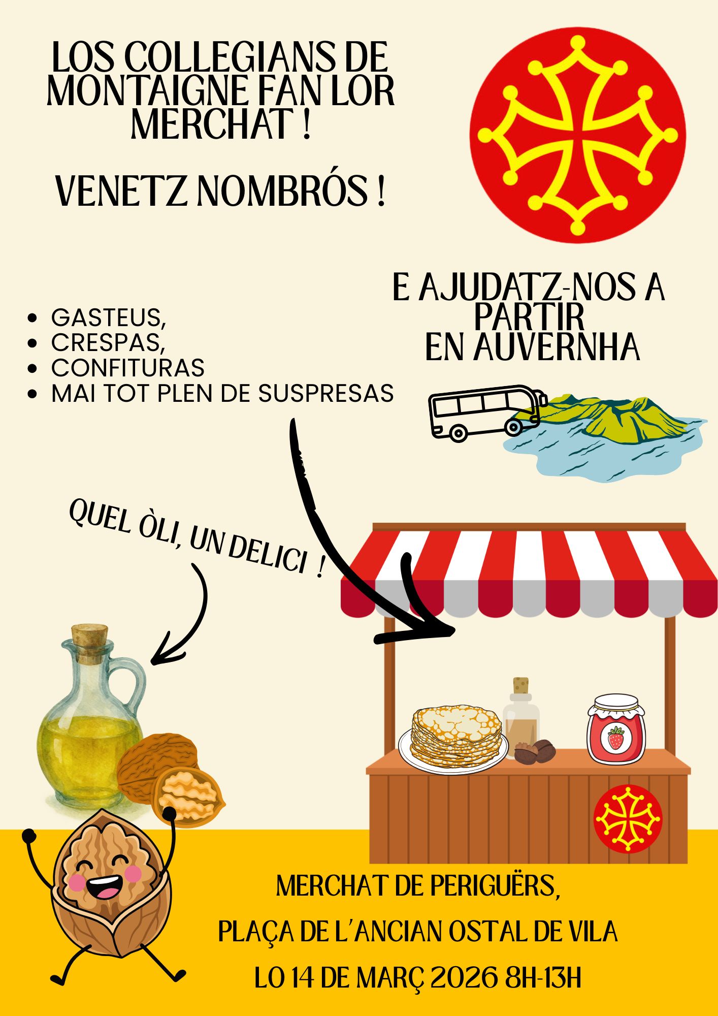 De subretot pas mancar dissabde 14 !