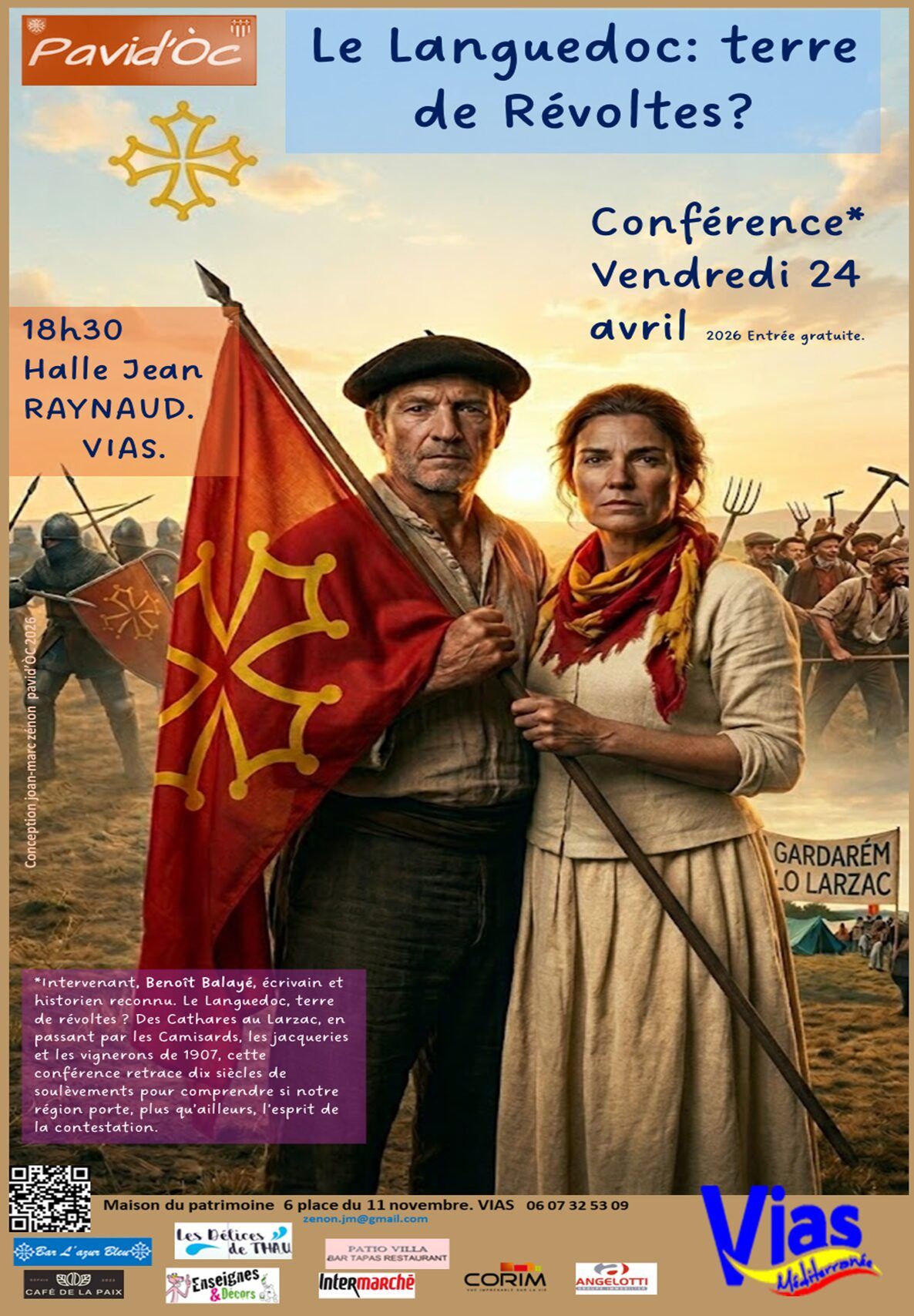 Le Languedoc terre de Révoltes le 24 avril à Vias
