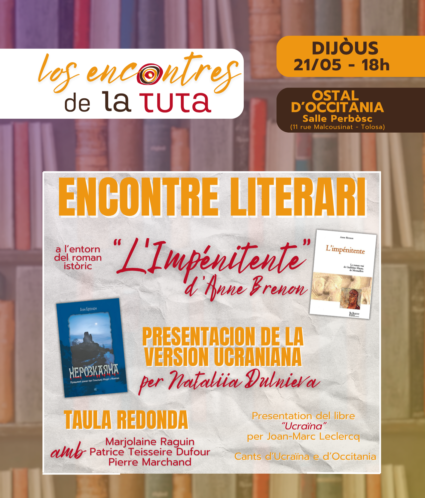 31 -  Encontre literari à l'Ostal de Toulouse