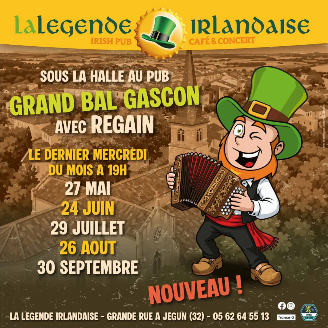 (32) Jégun : Bals Gascon à la Légende Irlandaise