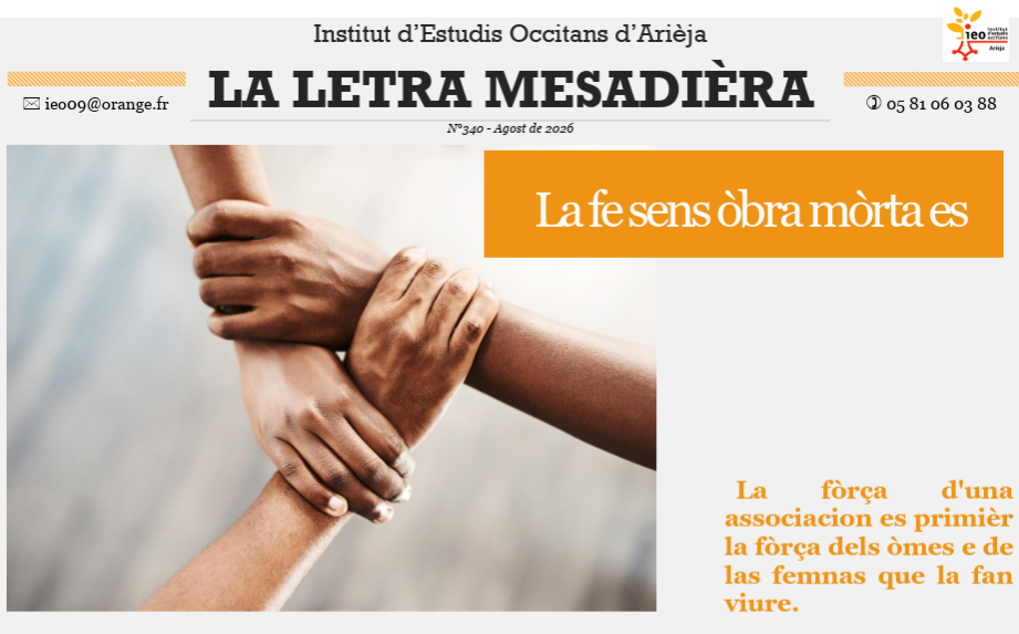 LETRA D’INFORMACION DE L’INSTITUT D’ESTUDIS OCCITANS-AUDE