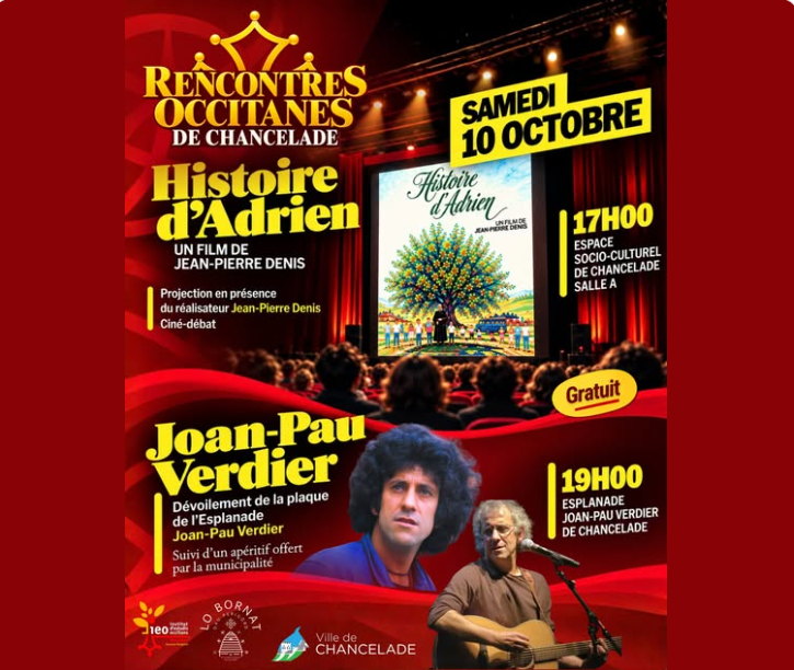 Samedi 10 octobre : cinéma et hommage à Joan-Pau Verdier