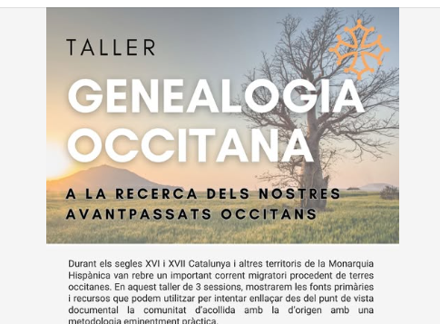 Nova edició del taller de genealogia occitana!!